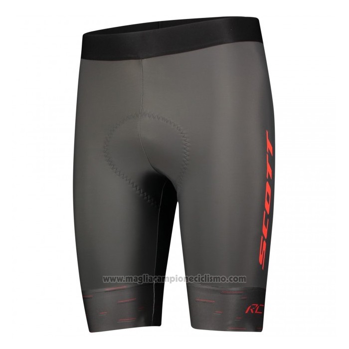 2021 Abbigliamento Ciclismo Scott Rosso Manica Corta e Salopette