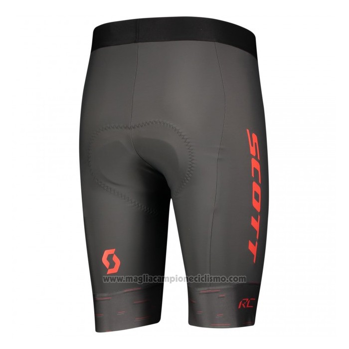 2021 Abbigliamento Ciclismo Scott Rosso Manica Corta e Salopette