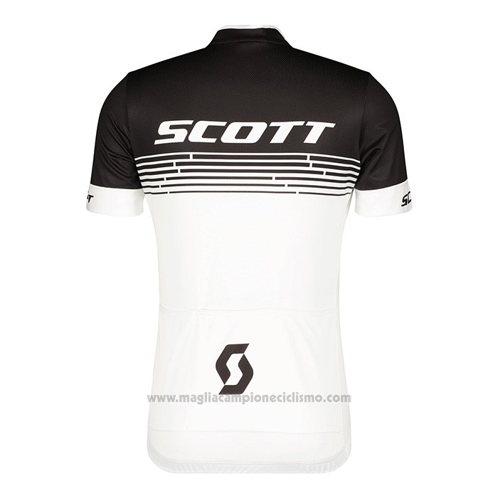 2022 Abbigliamento Ciclismo Scott Bianco Manica Corta e Salopette