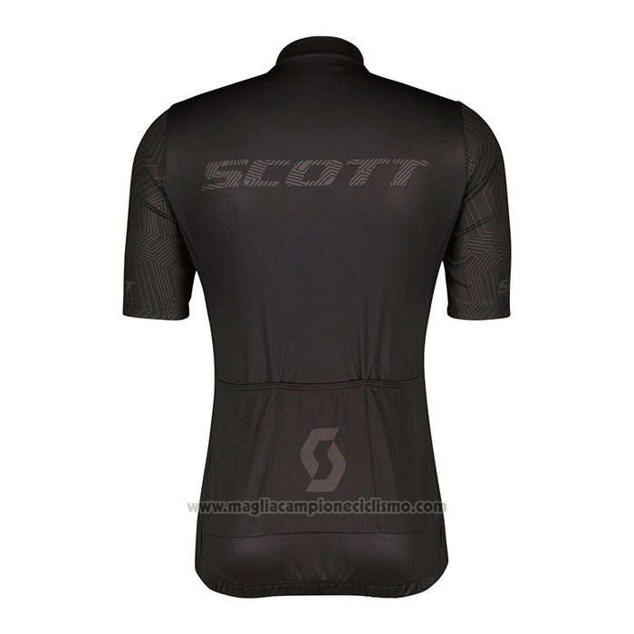 2022 Abbigliamento Ciclismo Scott Nero Manica Corta e Salopette