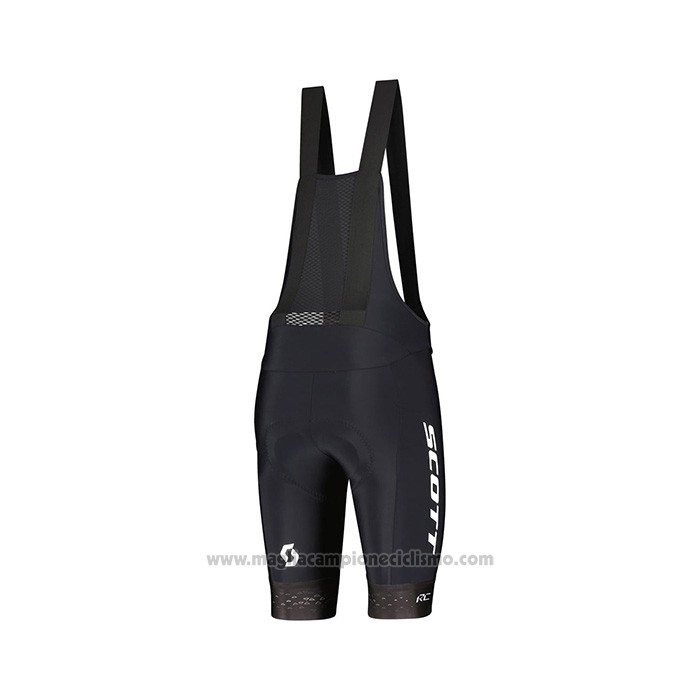 2022 Abbigliamento Ciclismo Scott Rosso Bianco Manica Corta e Salopette