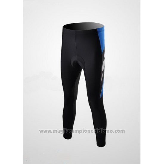 2010 Abbigliamento Ciclismo Shimano Blu e Nero Manica Lunga e Salopette