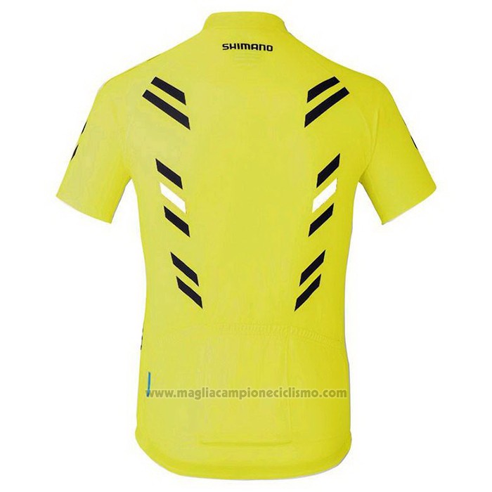 2021 Abbigliamento Ciclismo Shimano Bianco Manica Corta e Salopette