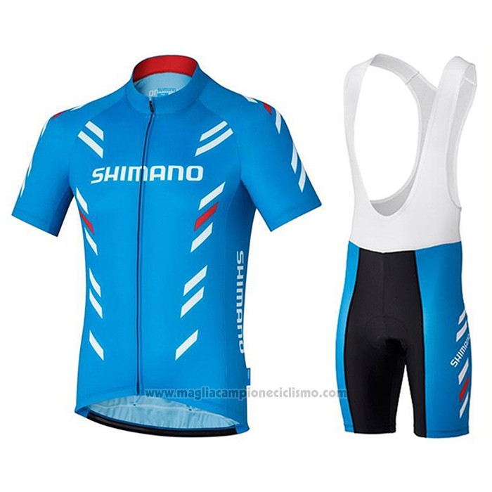 2021 Abbigliamento Ciclismo Shimano Rosso Manica Corta e Salopette