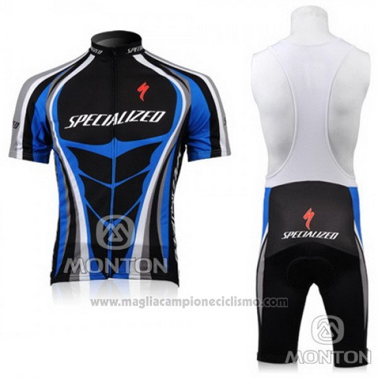 2010 Abbigliamento Ciclismo Specialized Blu Manica Corta e Salopette