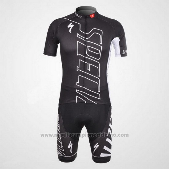 2012 Abbigliamento Ciclismo Specialized Bianco e Nero Manica Corta e Salopette
