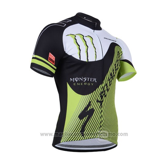 2014 Abbigliamento Ciclismo Specialized Nero e Verde Manica Corta e Salopette