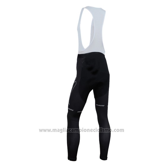 2014 Abbigliamento Ciclismo Specialized Nero e Verde Manica Lunga e Salopette