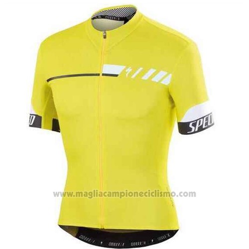 2015 Abbigliamento Ciclismo Specialized Aceso Giallo Manica Corta e Salopette