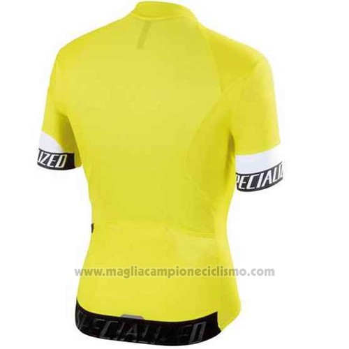 2015 Abbigliamento Ciclismo Specialized Aceso Giallo Manica Corta e Salopette