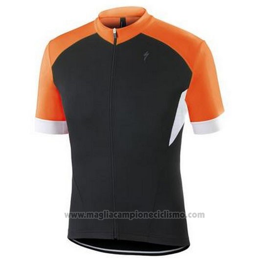 2016 Abbigliamento Ciclismo Specialized Arancione e Nero Manica Corta e Salopette
