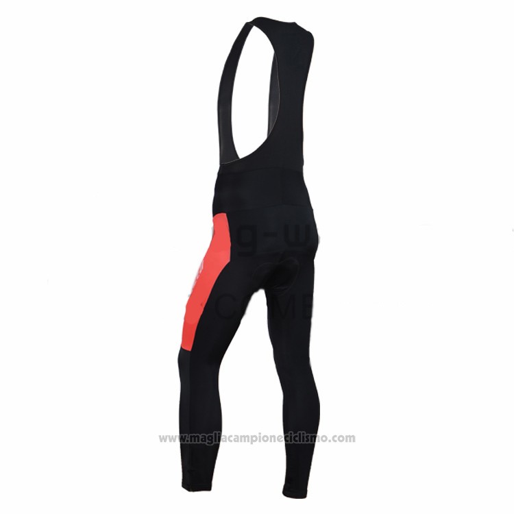 2016 Abbigliamento Ciclismo Specialized Arancione e Nero Manica Lunga e Salopette