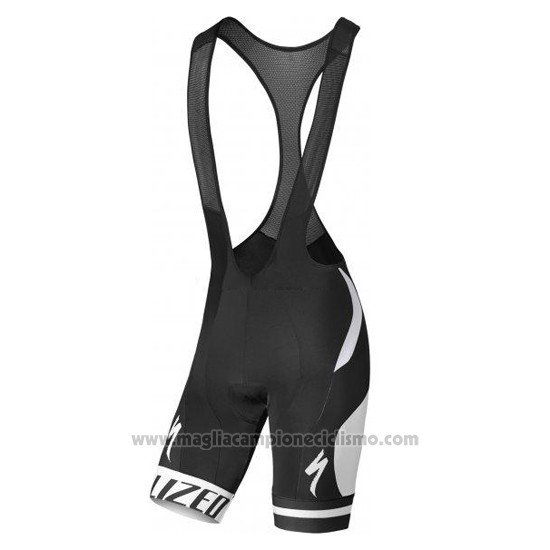 2016 Abbigliamento Ciclismo Specialized Bianco e Grigio Manica Corta e Salopette