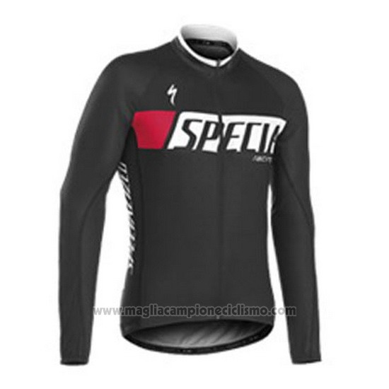 2016 Abbigliamento Ciclismo Specialized Ml Spento Nero Manica Lunga e Salopette