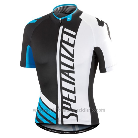 2016 Abbigliamento Ciclismo Specialized Nero e Blu Manica Corta e Salopette