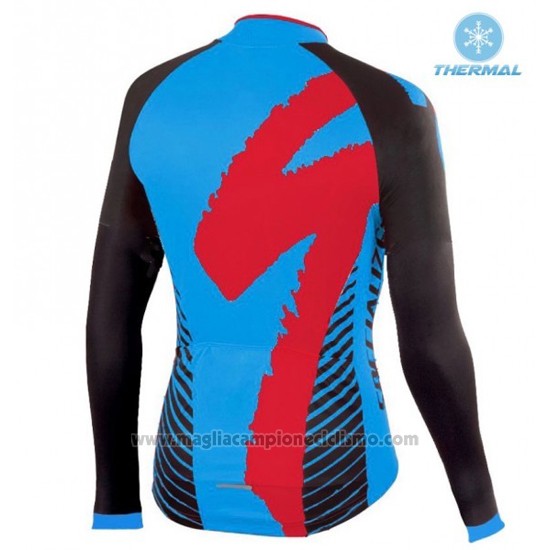 2016 Abbigliamento Ciclismo Specialized Nero e Blu Manica Lunga e Salopette