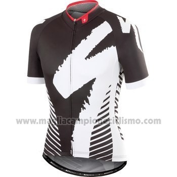 2016 Abbigliamento Ciclismo Specialized Nero e Grigio Manica Corta e Salopette