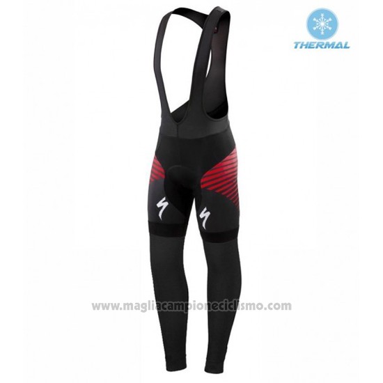 2016 Abbigliamento Ciclismo Specialized Rosso e Bianco Manica Lunga e Salopette