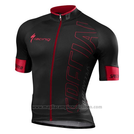 2016 Abbigliamento Ciclismo Specialized Spento Rosso e Nero Manica Corta e Salopette