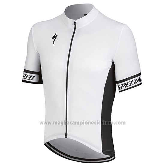 2018 Abbigliamento Ciclismo Specialized Bianco Nero Manica Corta e Salopette