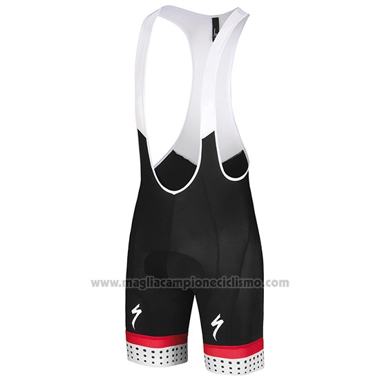 2018 Abbigliamento Ciclismo Specialized Bianco Rosso Manica Corta e Salopette
