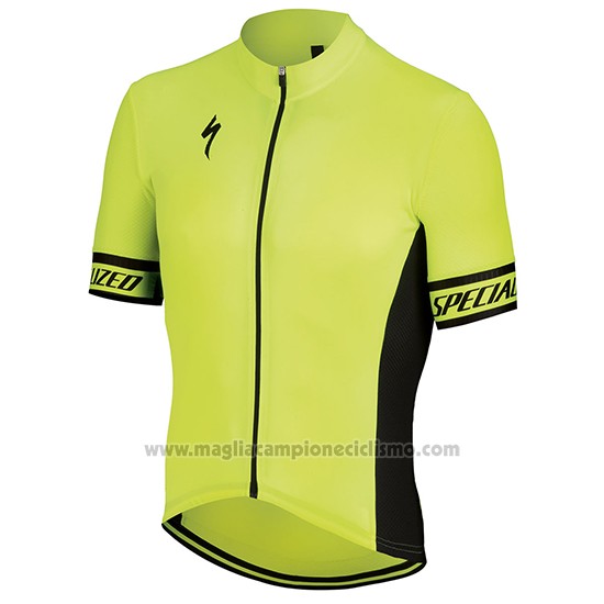 2018 Abbigliamento Ciclismo Specialized Giallo Nero Manica Corta e Salopette