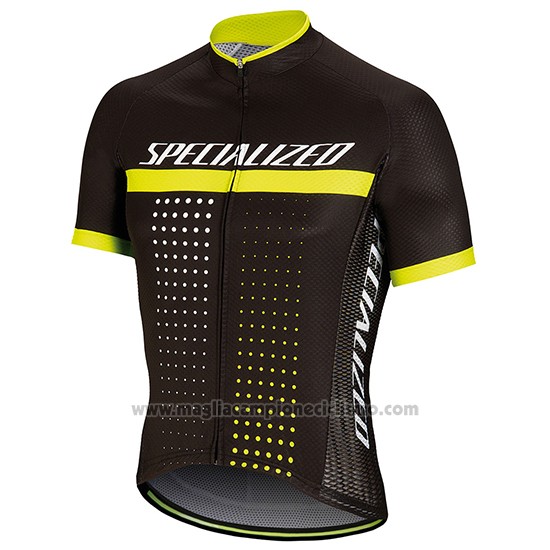 2018 Abbigliamento Ciclismo Specialized Nero Giallo Manica Corta e Salopette