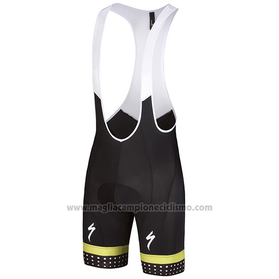 2018 Abbigliamento Ciclismo Specialized Nero Giallo Manica Corta e Salopette