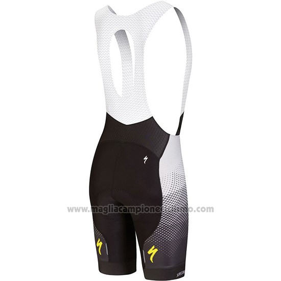 2018 Abbigliamento Ciclismo Specialized Nero Grigio Giallo Manica Corta e Salopette
