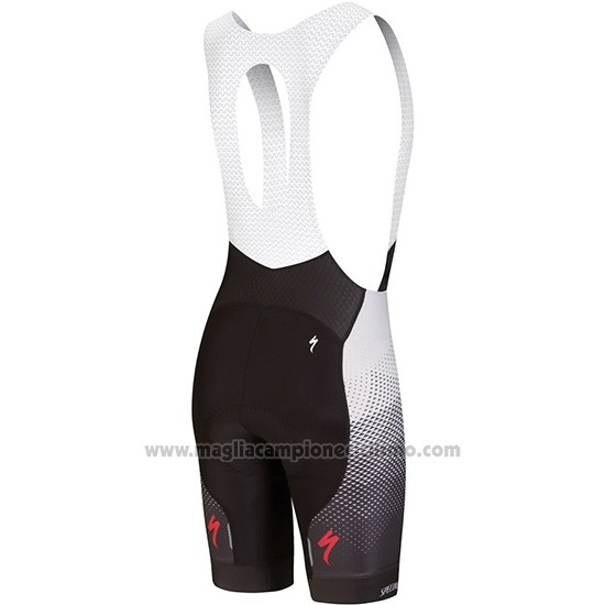 2018 Abbigliamento Ciclismo Specialized Nero Grigio Rosa Manica Corta e Salopette