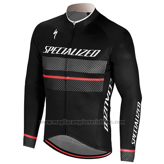 2018 Abbigliamento Ciclismo Specialized Nero Manica Lunga e Salopette