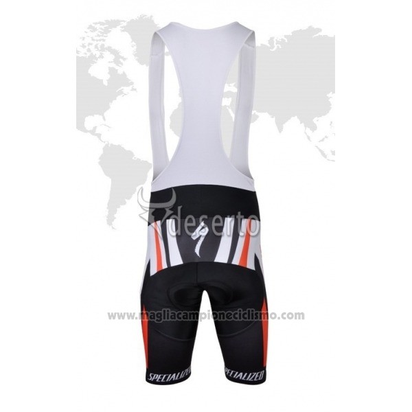2018 Abbigliamento Ciclismo Specialized Rosso Bianco Manica Corta e Salopette