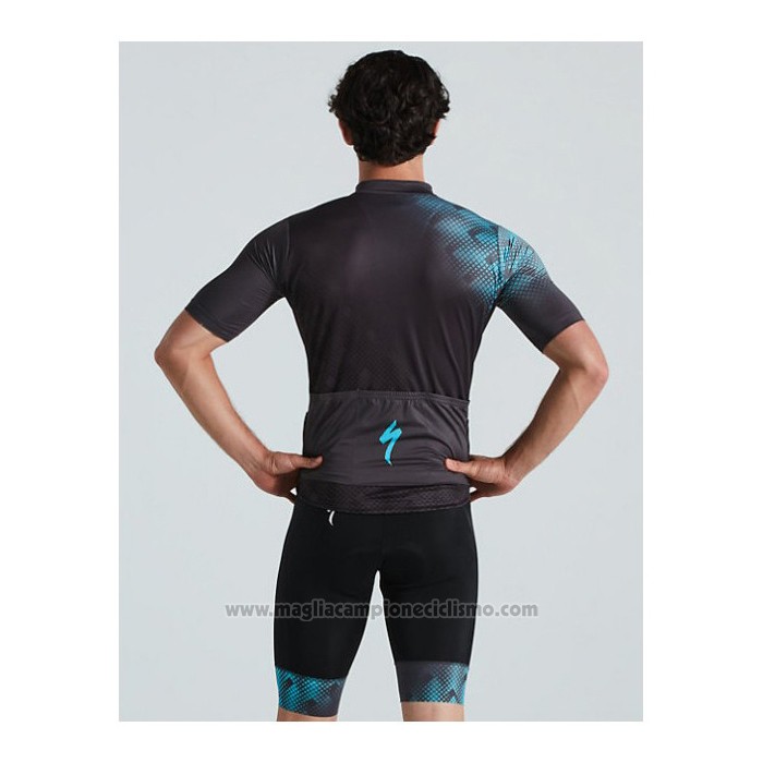 2021 Abbigliamento Ciclismo Specialized Blu Nero Manica Corta e Salopette