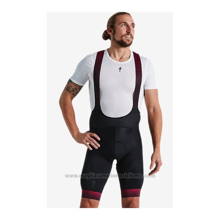 2021 Abbigliamento Ciclismo Specialized Nero Rosso Manica Corta e Salopette