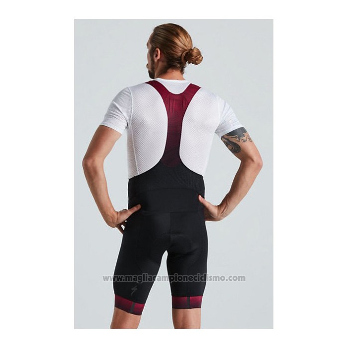 2021 Abbigliamento Ciclismo Specialized Nero Rosso Manica Corta e Salopette