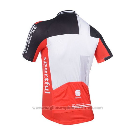 2013 Abbigliamento Ciclismo Sportful Bianco e Rosso Manica Corta e Salopette