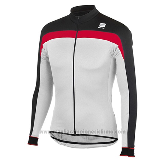 2016 Abbigliamento Ciclismo Sportful Bianco Manica Lunga e Salopette