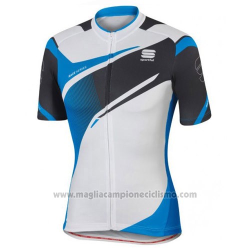 2016 Abbigliamento Ciclismo Sportful Bianco e Blu Manica Corta e Salopette