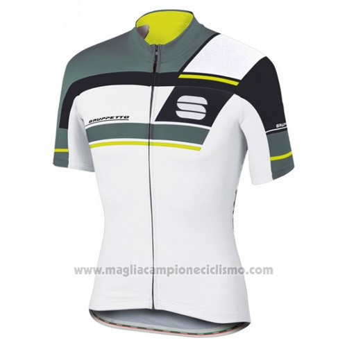 2016 Abbigliamento Ciclismo Sportful Bianco e Grigio Manica Corta e Salopette