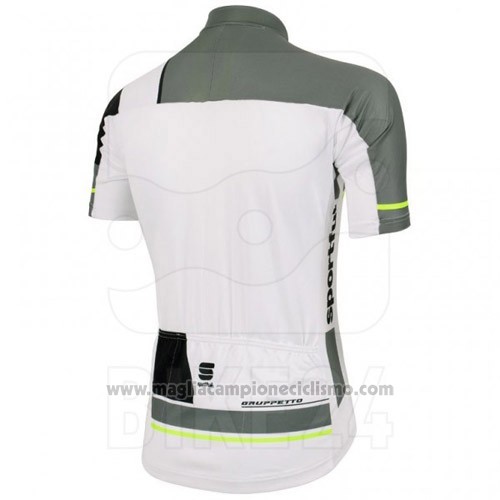 2016 Abbigliamento Ciclismo Sportful Bianco e Grigio Manica Corta e Salopette