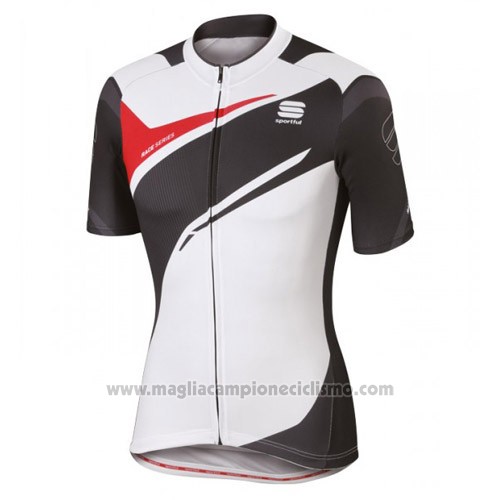 2016 Abbigliamento Ciclismo Sportful Bianco e Nero Manica Corta e Salopette
