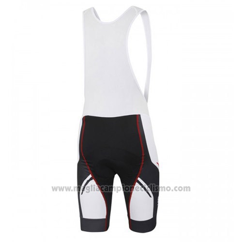 2016 Abbigliamento Ciclismo Sportful Bianco e Nero Manica Corta e Salopette