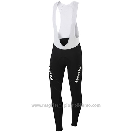 2016 Abbigliamento Ciclismo Sportful Blu e Nero Manica Lunga e Salopette