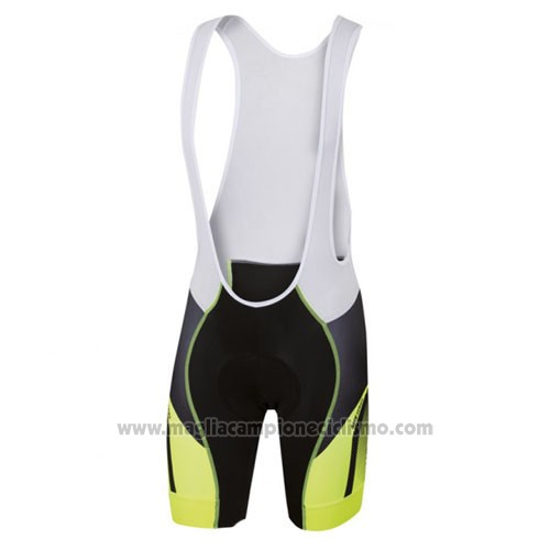 2016 Abbigliamento Ciclismo Sportful Giallo e Nero Manica Corta e Salopette
