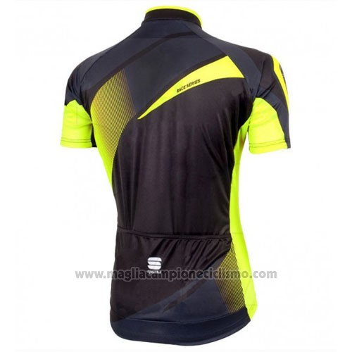2016 Abbigliamento Ciclismo Sportful Giallo e Nero Manica Corta e Salopette