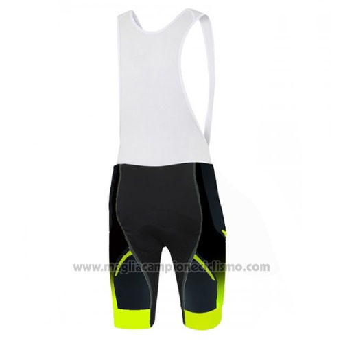 2016 Abbigliamento Ciclismo Sportful Giallo e Nero Manica Corta e Salopette