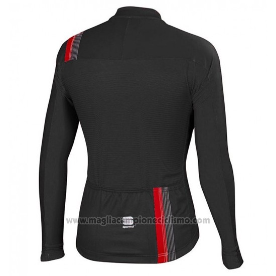 2016 Abbigliamento Ciclismo Sportful Nero Manica Lunga e Salopette