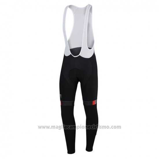 2016 Abbigliamento Ciclismo Sportful Nero Manica Lunga e Salopette