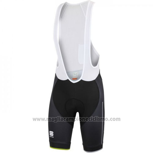 2016 Abbigliamento Ciclismo Sportful Nero Verde Manica Corta e Salopette