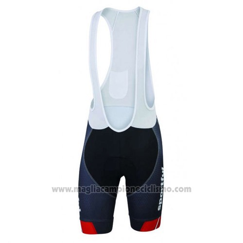 2016 Abbigliamento Ciclismo Sportful Nero e Blu Manica Corta e Salopette